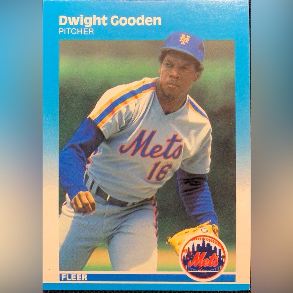 1987 Fleer Dwight Gooden #9 – New York Mets Baseball Card